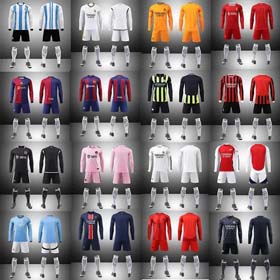 Children and adults football training uniform jersey set-1281  